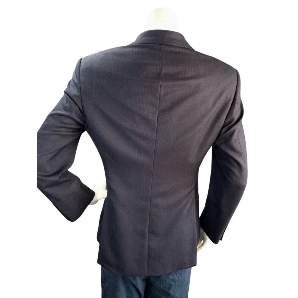 Paul Stuart Men's 39S Blazer Subtle Herringbone Wool Cashmere Blend Suit Jacket